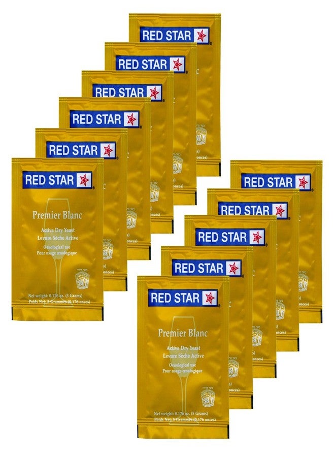 RED STAR 11 Packs Red Star Premier Blanc Wine Yeast 5 Grams - Image 1