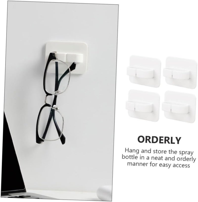 DECHOUS 4pcs Multifunctional Circle Hooks for Bathroom Adhesive Spray Bottle Storage Hooks No Trace Design for Home Organization - Image 3
