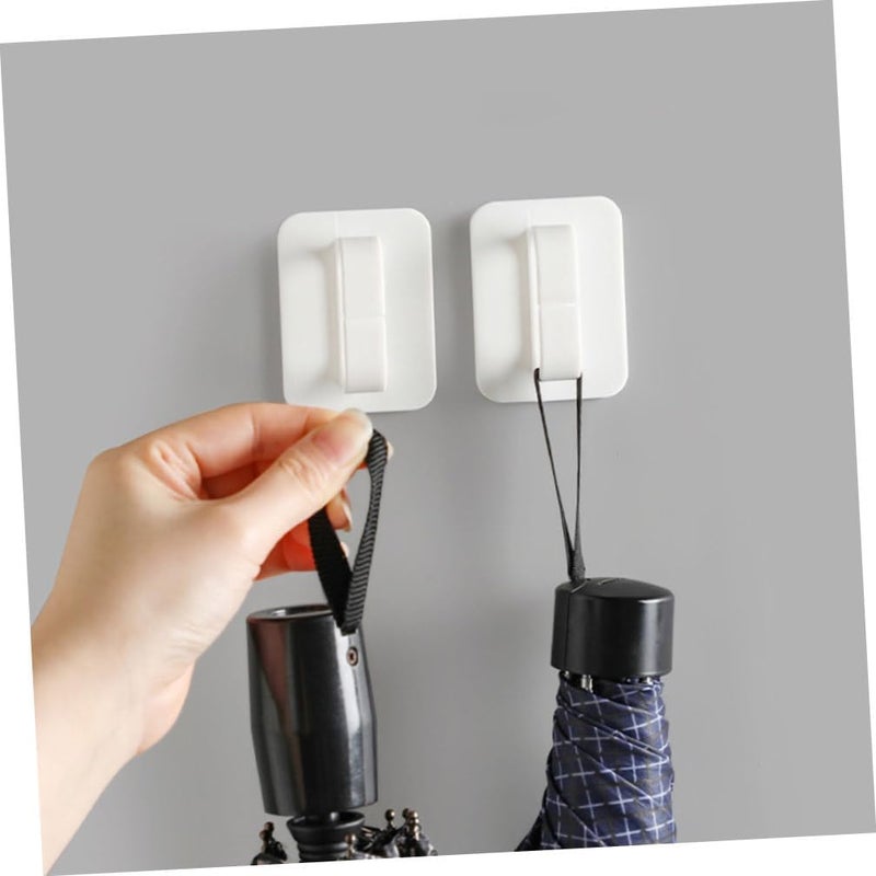 DECHOUS 4pcs Multifunctional Circle Hooks for Bathroom Adhesive Spray Bottle Storage Hooks No Trace Design for Home Organization - Image 4