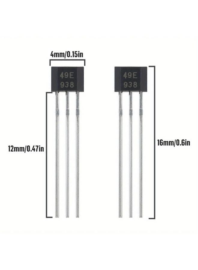 49E 20pcs TO 92S Hall Effect Sensor Magnetic Detector 3 Pins - Image 3