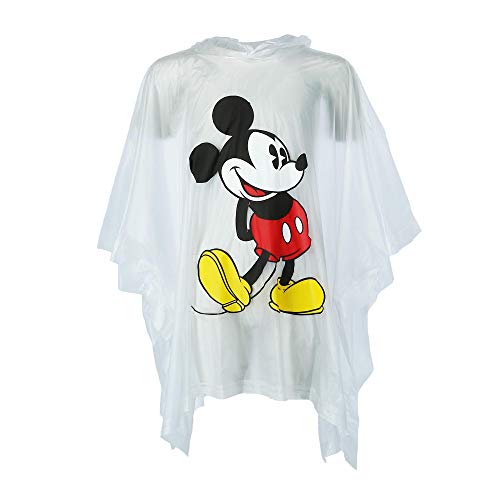 Jerry Leigh Disney Kid's Classic Mickey Mouse Rain Poncho, Clear - Image 4