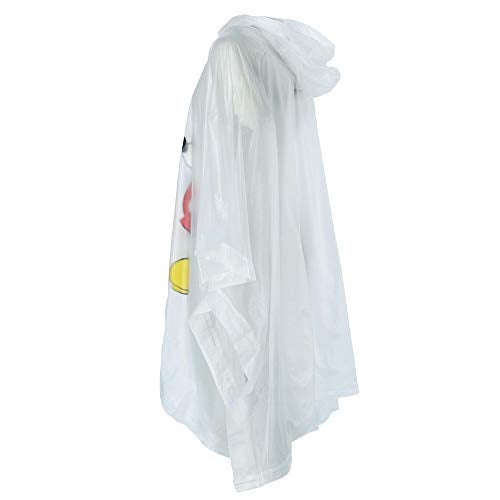 Jerry Leigh Disney Kid's Classic Mickey Mouse Rain Poncho, Clear - Image 2