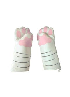 New Cotton Cat Paw Oven Gloves Heat Resistant Pair of Cat's claw gloves