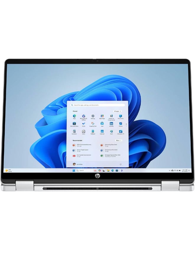HP لابتوب أومني بوك 5 فليب (2025) – السلسلة الأولى / إنتل كور 7 – 150U / 14 بوصة FHD / 1TB SSD / 24GB RAM / رسومات إنتل المشتركة / ويندوز 11 هوم / لوحة مفاتيح إنجليزية وعربية / فضي جليدي + حزمة - Image 5