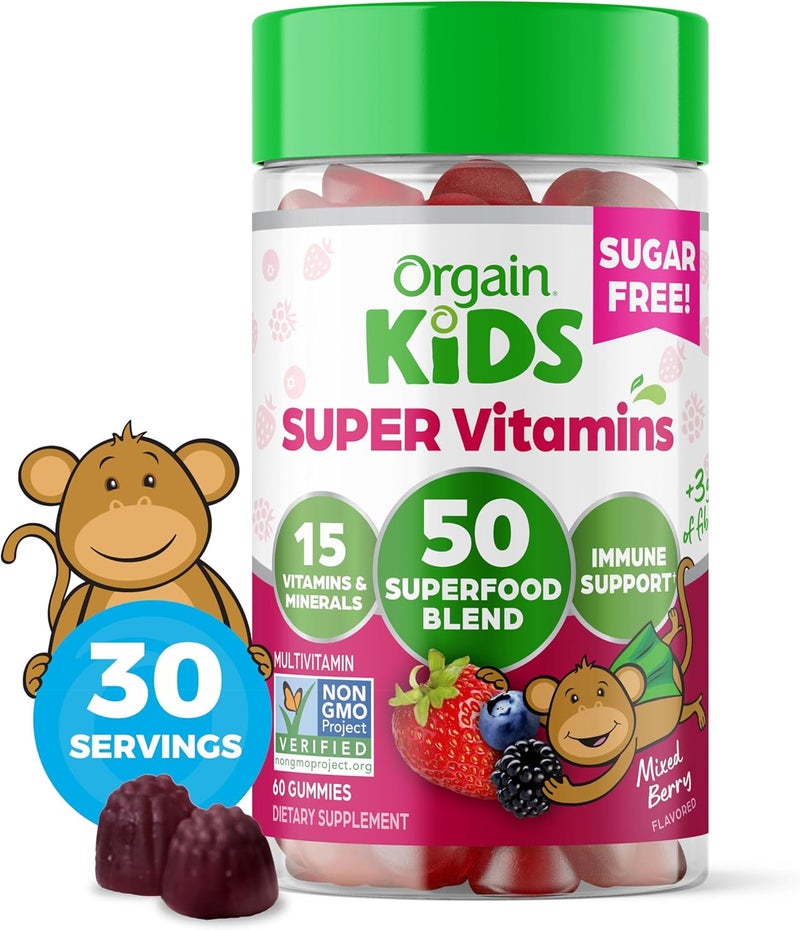 Orgain Kids Sugar Free Multivitamin Gummies for Kids - Image 1