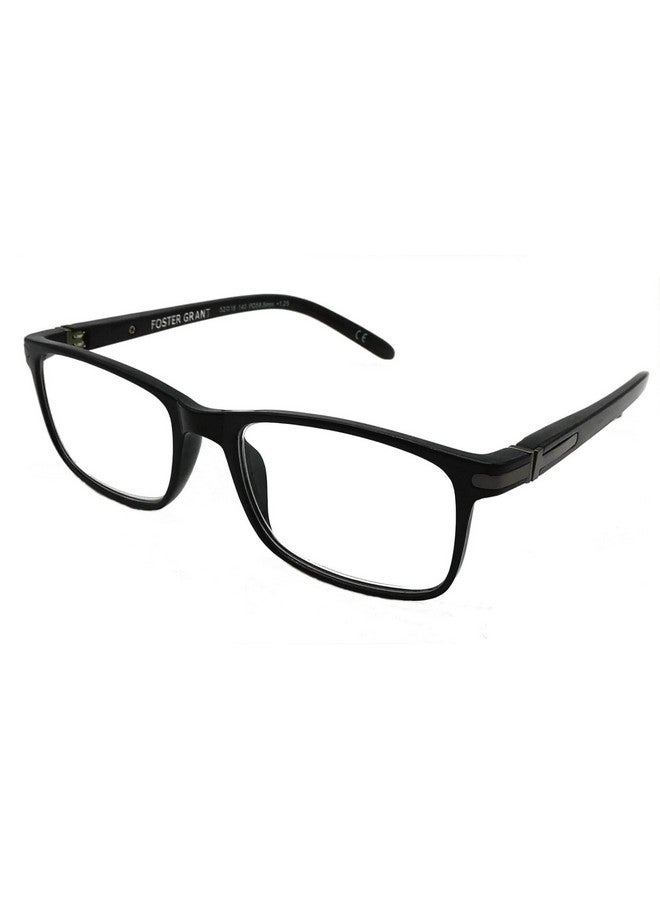 Foster Grant Cole Black Men'S Crystal Vision Reading Glasses (Black 2.00)  - Image 1