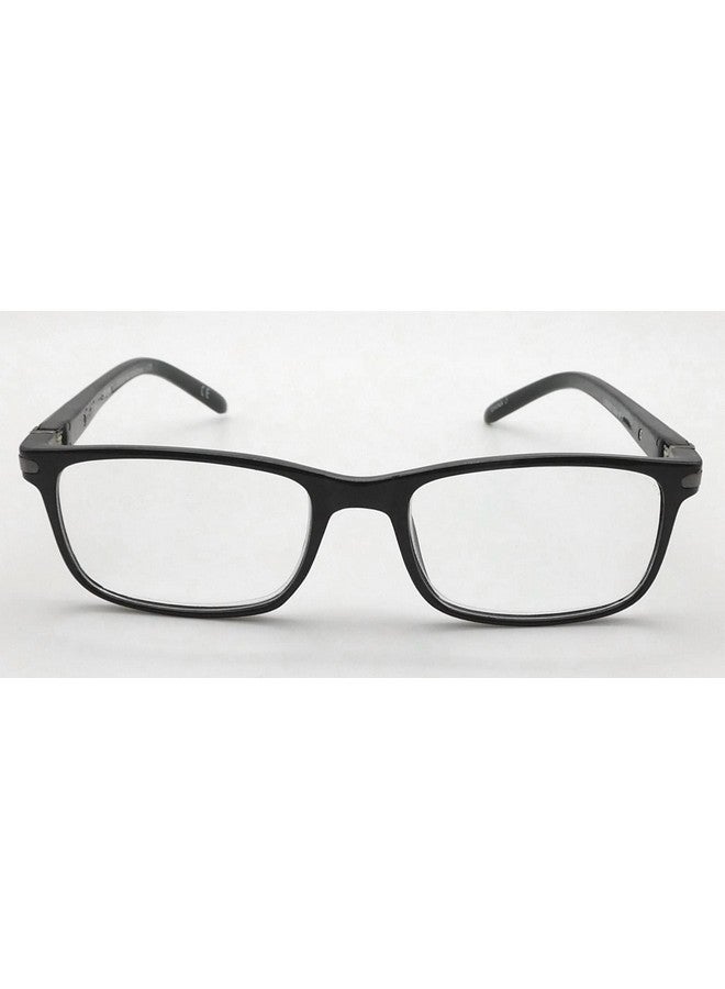 Foster Grant Cole Black Men'S Crystal Vision Reading Glasses (Black 2.00)  - Image 2
