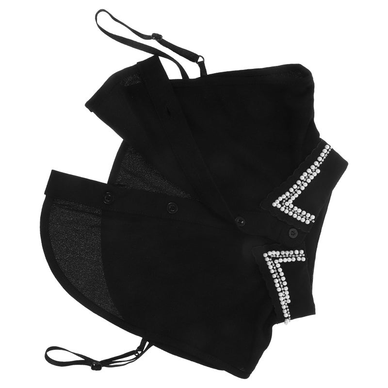 Rhinestone Fake Collar Shirt Faux Collar Decorative False Collar Artificial Fake Collar for Women - Image 1