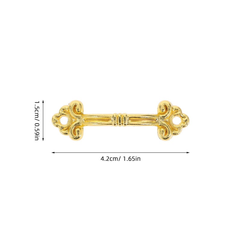 Gold Mini Vintage Jewelry Box Handles 12pcs Antique Drawer Pulls For Cabinets - Image 3