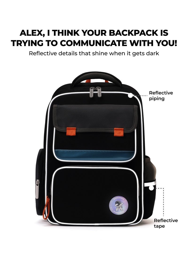 Mokobara Mokobara The Cheddar Backpack - Lightweight Water-Resistant School Backpack for Kids (6-8 Year) with Magicmove Logo and Reflective Stripe Ideal for School, Travel, and Outdoor Adventures (Multicolor)  - Image 5
