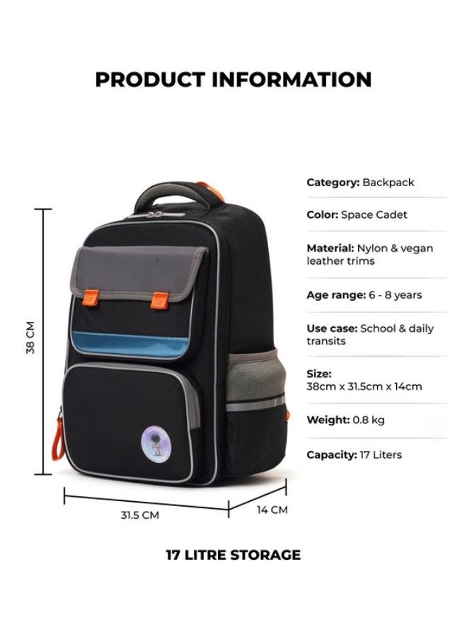 Mokobara The Cheddar Backpack - Lightweight Water-Resistant School Backpack for Kids (6-8 Year) with Magicmove Logo and Reflective Stripe Ideal for School, Travel, and Outdoor Adventures (Multicolor) - Image 3