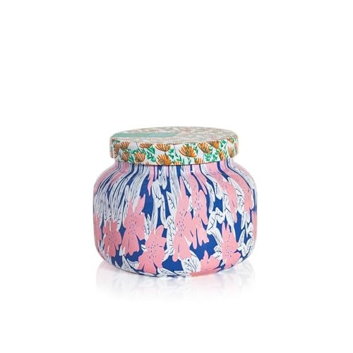Capri Blue Scented Candles - Pattern Play Glass Jar Candles - Long Lasting Soy Wax Blend - Luxury Home Decor - Notes of Tropical Fruits & Sugared Citrus - Gifts for Women (Volcano, 19 oz) - Image 1
