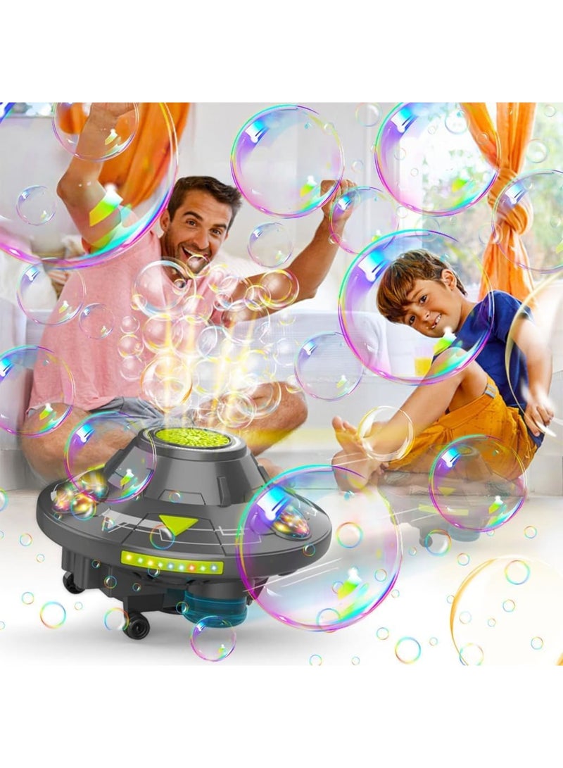 SOLARAE Automatic Bubble Machine For Kids, UFO Bubble Machine With Lights And Music, Bubble Maker Toys, Outdoor Bubble Machine, Includes 150ml Bubble Solution, Ideal For Beach Parties, Camping, Wedding - Image 4