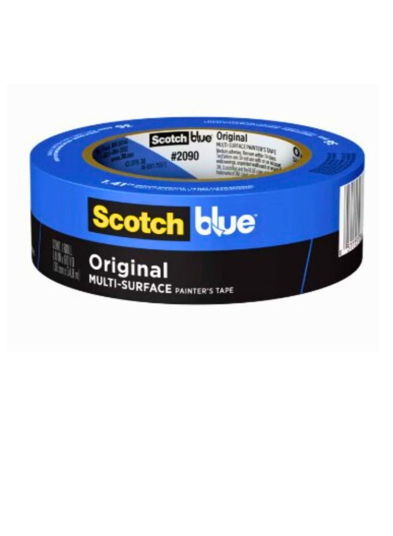 Scotch  ScotchBlue Original Multi-Surface Painter's Tape, Blue, Paint Tape Protects Surfaces and Removes Easily, Multi-Surface Painting Tape for Indoor and Outdoor Use, 1.41 Inches x 60 Yards, 1 Rolls - Image 1
