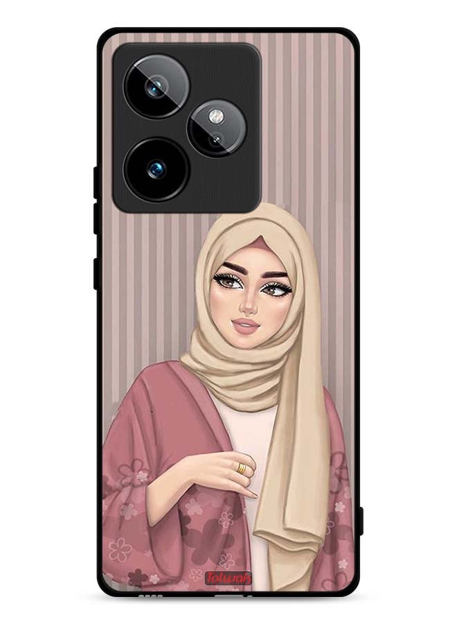 Tolwak Realme GT 7 5G Protective Case Cover Hijab Girl Art