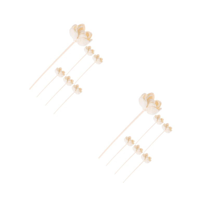 12 pcs Flower Reeds Diffuser Sticks Fragrance Diffuser Sticks Rattan Sticks Diffuser Replacement Sticks for Home Office Aromatherapy - Image 1