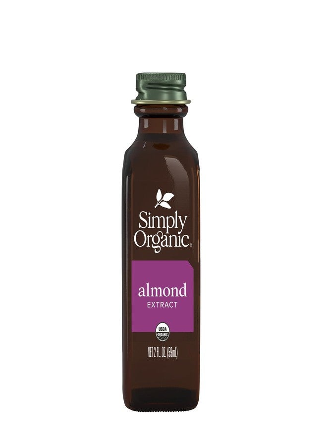 Simply Organic Almond Extract, 2 Ounce Glass Jar, Warm Sugar-free Vegan Flavor for Desserts, Coffee and Smoothies - Image 1