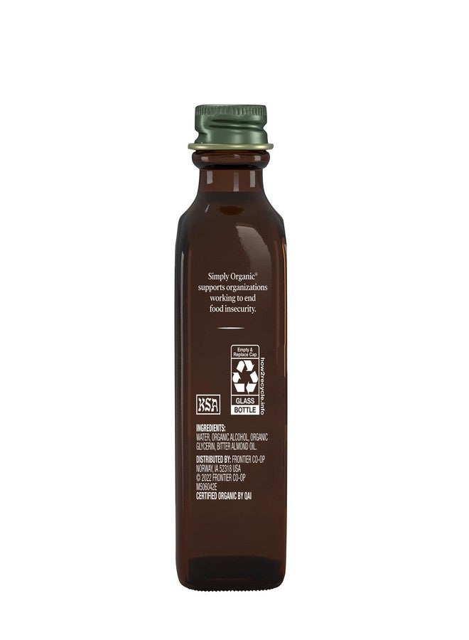 Simply Organic Almond Extract, 2 Ounce Glass Jar, Warm Sugar-free Vegan Flavor for Desserts, Coffee and Smoothies - Image 2