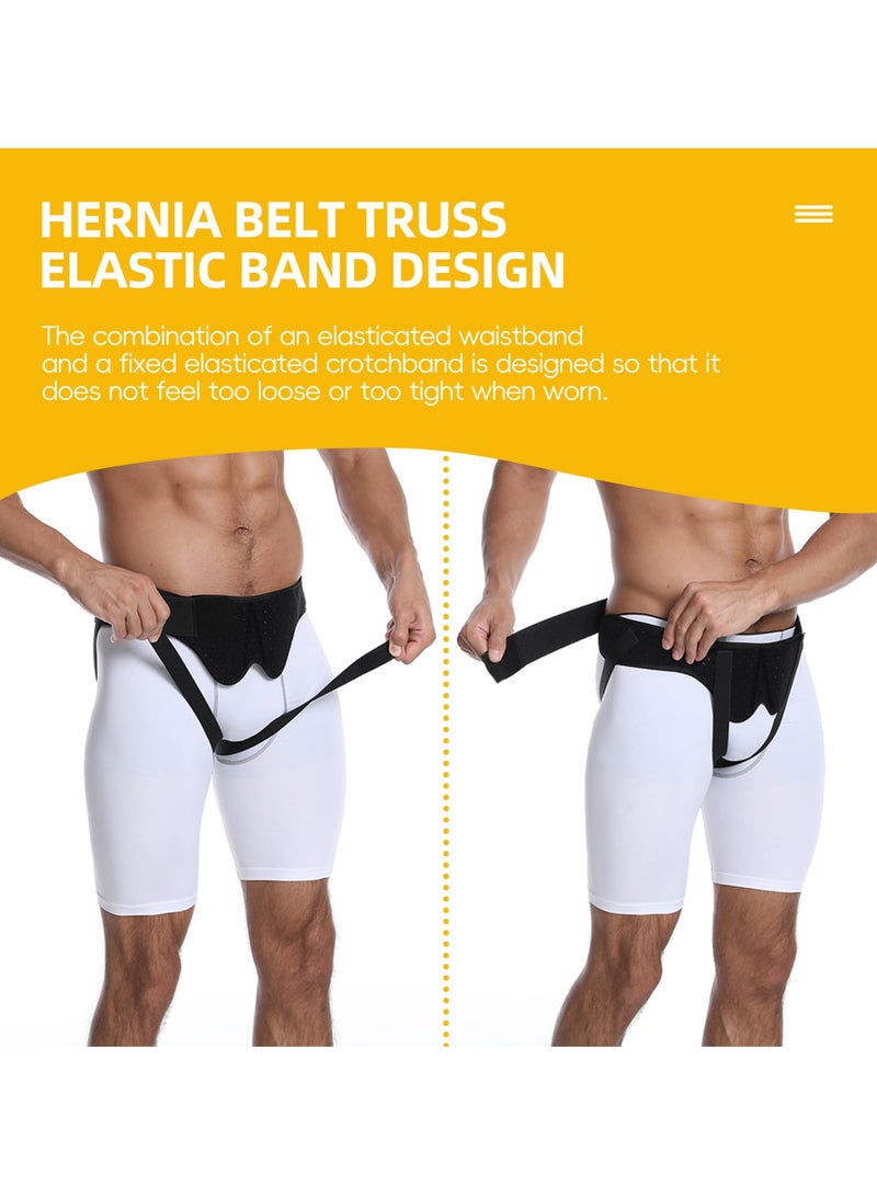 SYOSI Hernia Belt Truss for Men Women Hernia Belt, with 2 Removable Compression Pads Comfortable, Adjustable Waist Strap Guard, for Single-Double Inguinal or Sports Hernia, for Pain Relief Recovery-L - Image 3