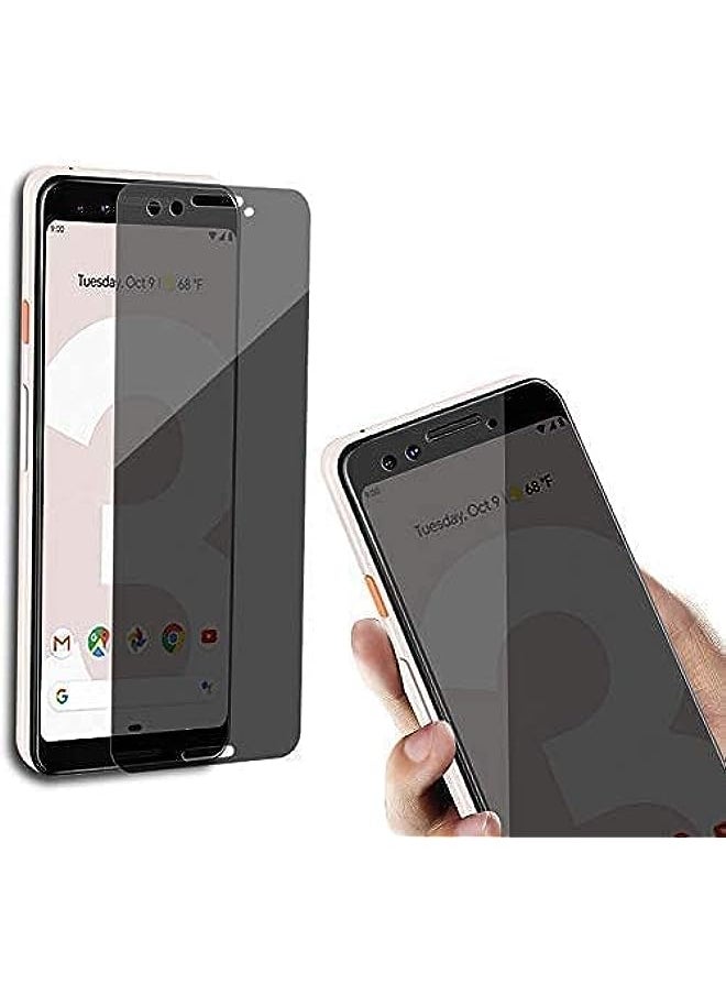 HuHa - Google Pixel 3 Privacy Tempered Glass Screen Protector.9H Hardness Protector [Anti-Scratch] [Anti-Bubble] [Case Friendly] Compatible (Google Pixel 3 , Privacy) - Image 1