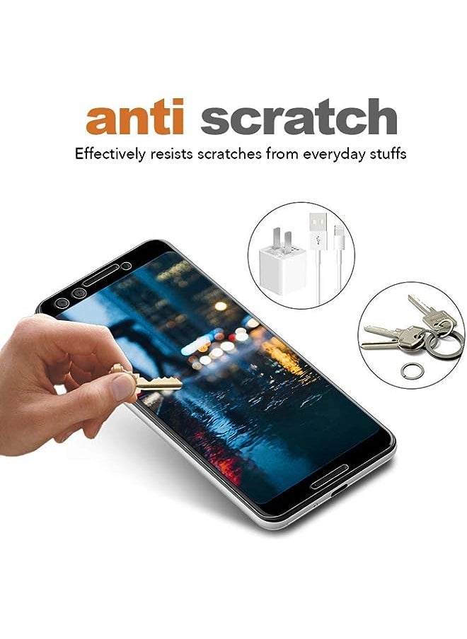 HuHa - Google Pixel 3 Privacy Tempered Glass Screen Protector.9H Hardness Protector [Anti-Scratch] [Anti-Bubble] [Case Friendly] Compatible (Google Pixel 3 , Privacy) - Image 1