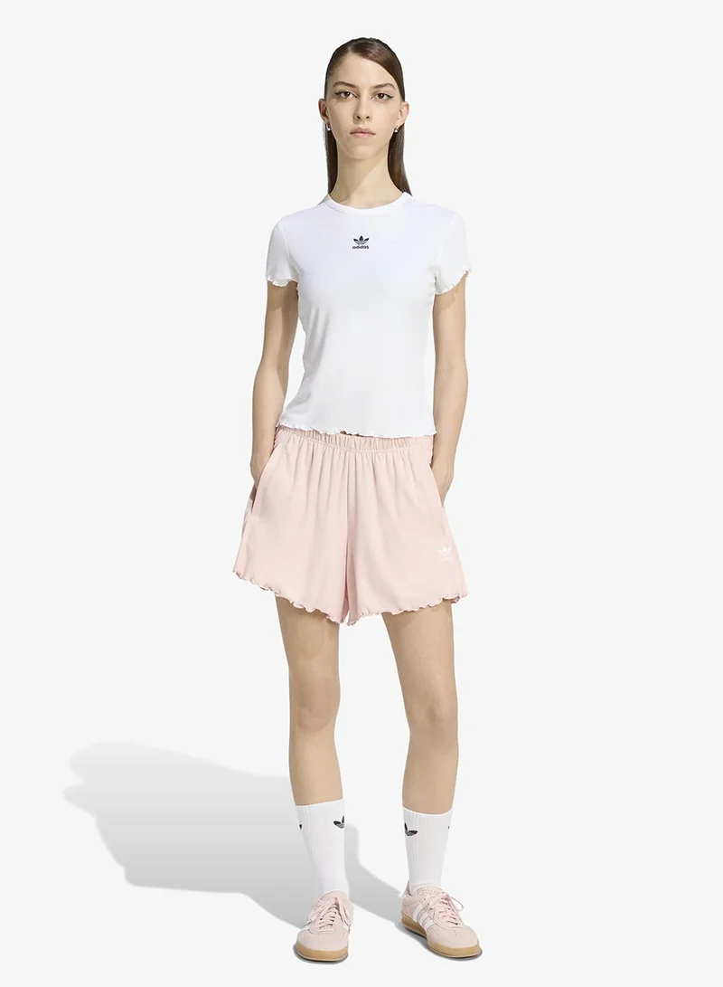 adidas Originals  Essentials Scalloped Edge Baby T-Shirt for Women | Best Price UAE