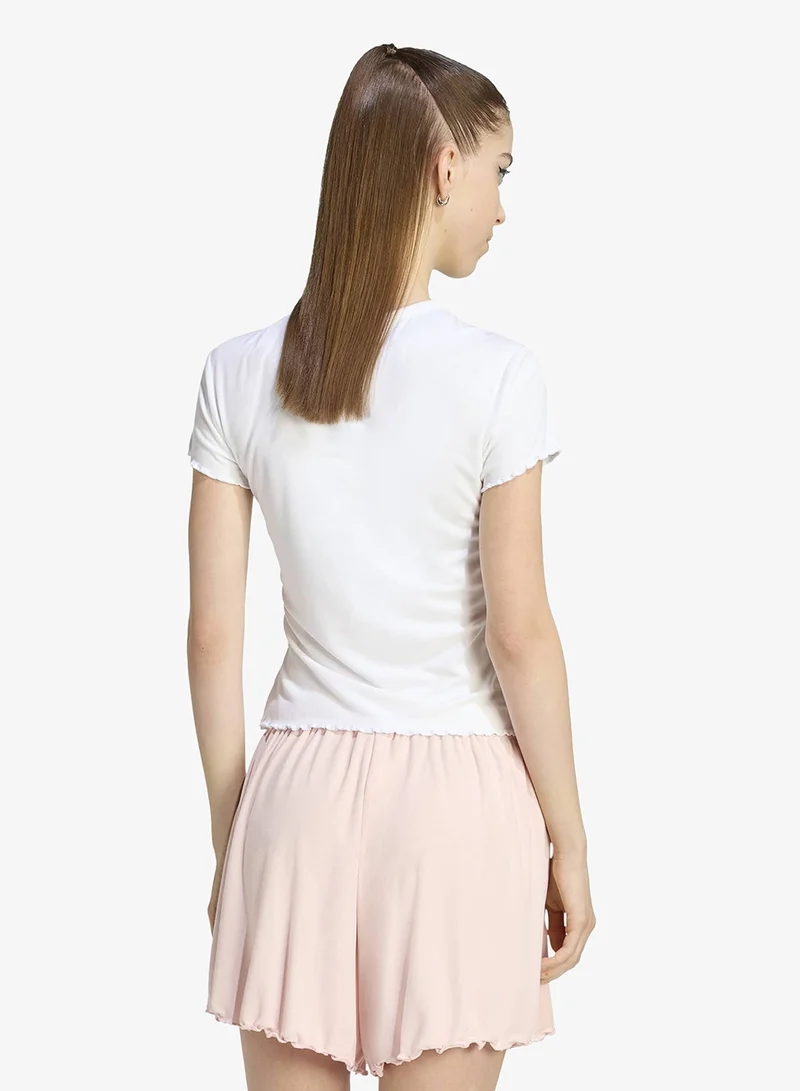 adidas Originals  Essentials Scalloped Edge Baby T-Shirt for Women | Best Price UAE