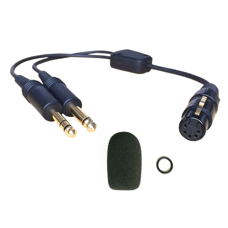 UFQ XLR Aviation Headset Adapter for General Aviation Headset - Image 3