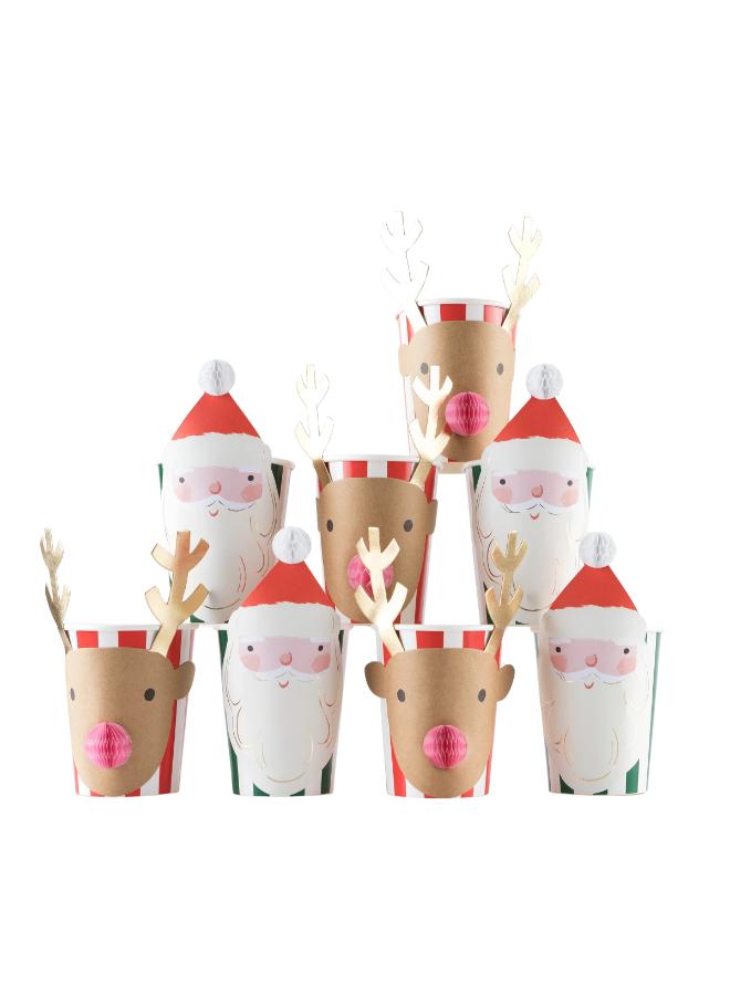 Meri Meri Christmas Honeycomb Cups - Image 1
