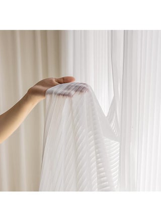 Vertical Stripes White Gauze Curtains Living Room Pervious To Light Window Screen - pzsku/Z9F6065BB160E1F692D49Z/45/_/1703150176/23f731ee-36e6-445d-9425-4343848647b5