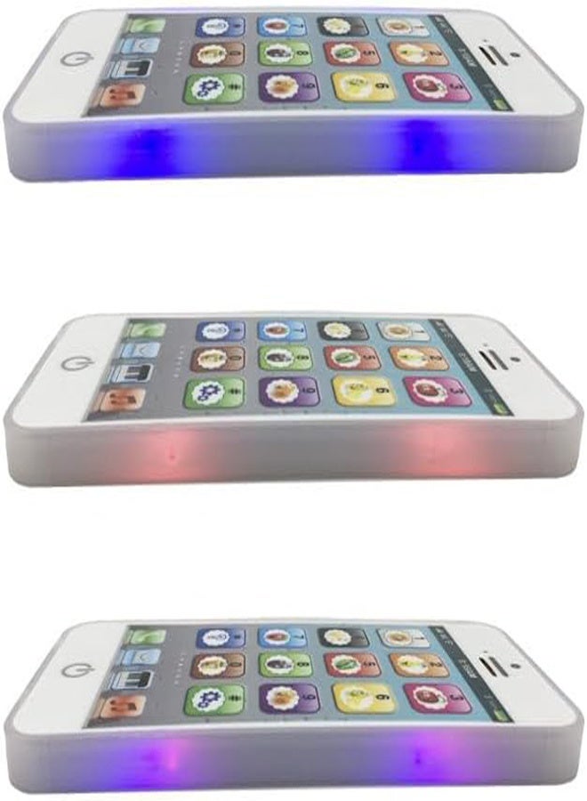 general Toy Phone Dazzling LED Lights Multi-functional Children Mobile Phone Toy - Image 3