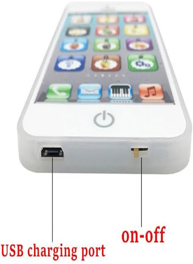 general Toy Phone Dazzling LED Lights Multi-functional Children Mobile Phone Toy - Image 4