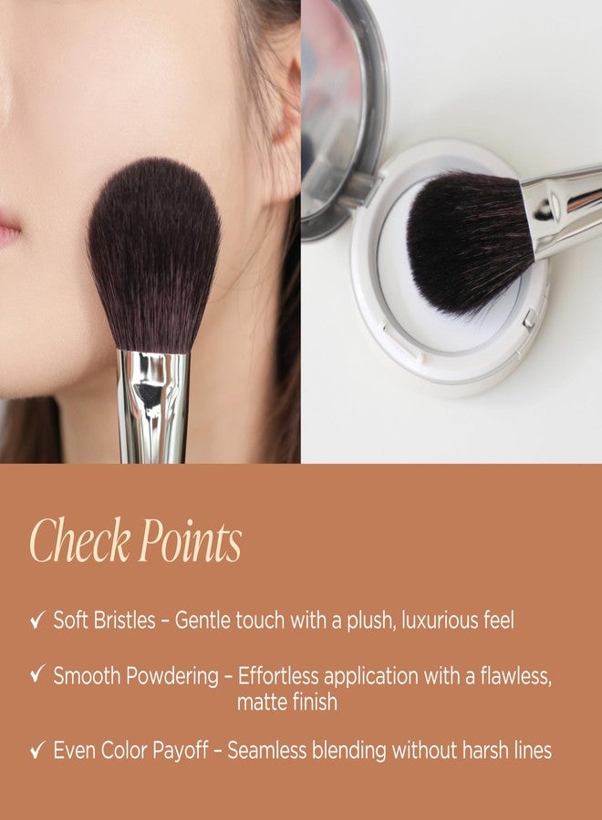 Piccasso COLLEZIONI 103A Powder Brush – Soft Makeup Brush for Face, Fluffy Blush and Setting Tool with Goat Hair Blend, Ideal for Powder Application, Shading, and Natural Finish, Professional Korean - Image 4