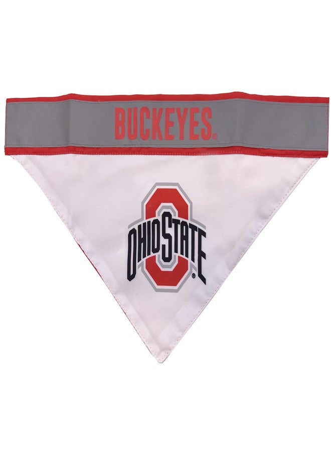 Pets First NCAA Ohio State Buckeyes TIE Bandana, Small/Medium. Dog Football Reflective Bandana Scarf Bib for Pet, Cat, or Dog. The Ultimate Game-Day, Party Bandana - Image 4