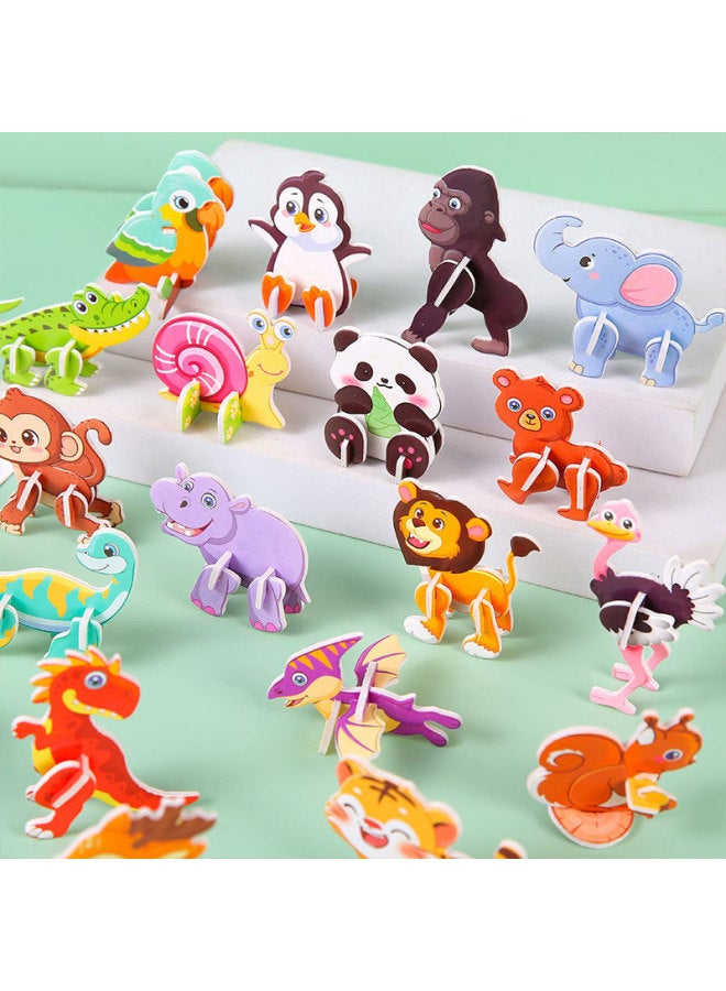 Fun 3D Insect Stereo Puzzle Toy Kindergarten Creative Handmade DIY Kidsren's Cartoon Animal Assembly
