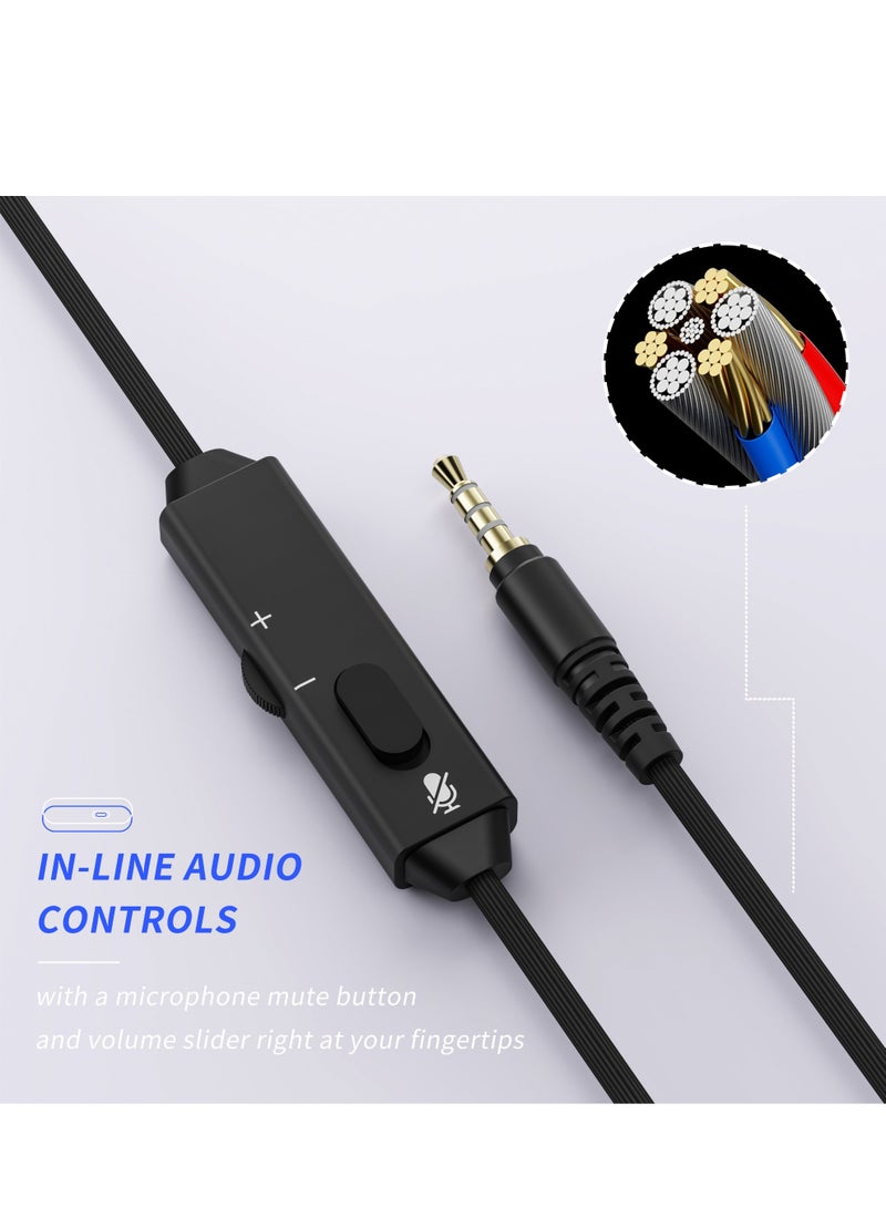 BINNUNE سماعة ألعاب سلكية BG02 مع ميكروفون لجهاز PS4 PS5 Xbox Series S PC Xbox One Switch - Image 4