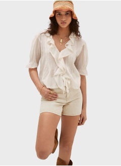 High Waist Denim Shorts