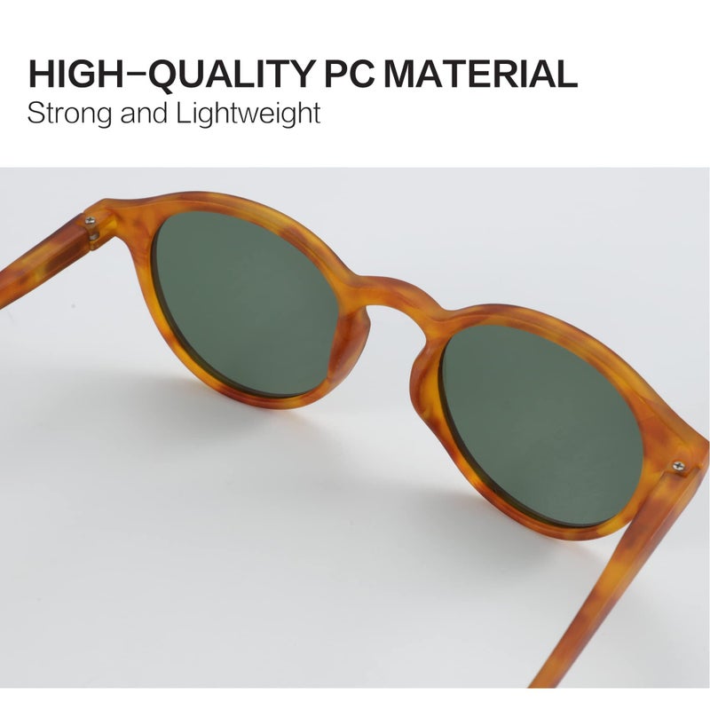 ZENOTTIC Polarized Round Sunglasses, Stylish Sunglasses for Men and Women Retro Classic, Multi-Style Selection - Image 5