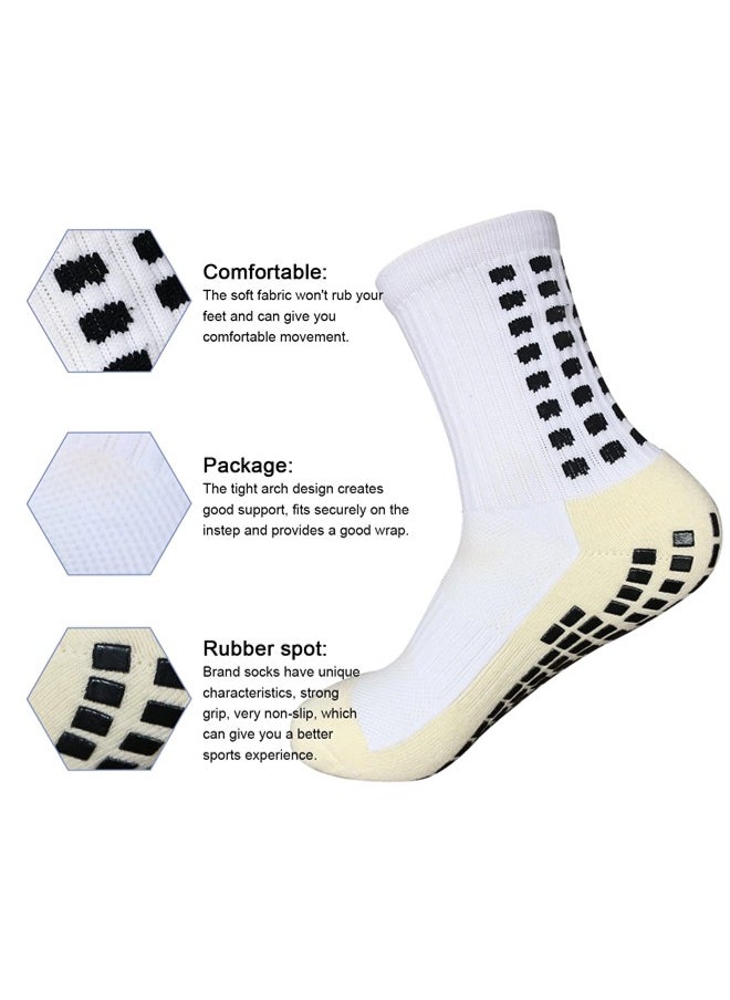 ShebSheb 3 Pairs  Football Anti Slip Socks Gel Socks For Men non slip Soccer socks For Football Basketball Yoga  - Image 4
