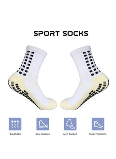 ShebSheb 3 Pairs  Football Anti Slip Socks Gel Socks For Men non slip Soccer socks For Football Basketball Yoga  - Image 2