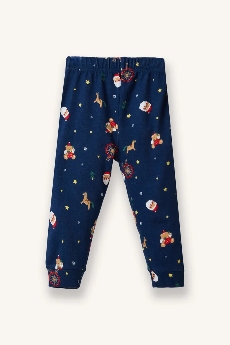 Defacto Baby Boy Christmas Themed Top Bottom 2 Piece Pajama Set