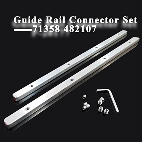 Hawmow Guide Rail Connector Accessory Kit 71358 482107 For Festool Makita Dewalt Track Saw Long Cuts  Triton In Integrated Guide Rail T-Slots For Secure Cutting  2 Pack  Sliver - Image 2