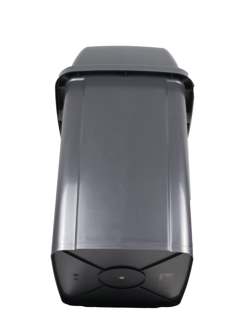 Generic - Swing-Lid Trash Bin | Glossy Plastic Finish | Versatile For Home & Communal Spaces | Grey | 100 Liters - Image 1