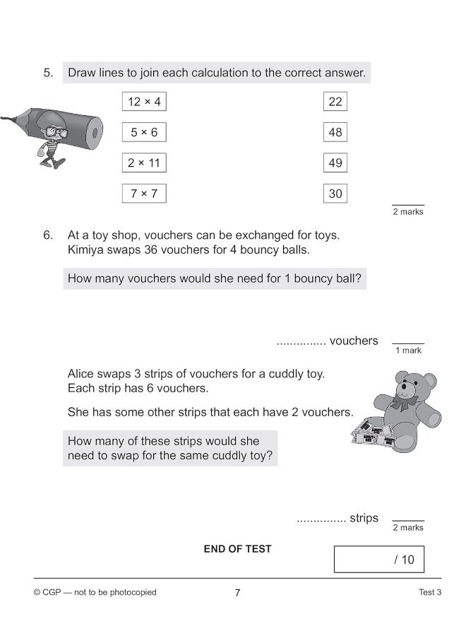 KS2 Maths 10-Minute Tests: Multiplication & Division - Year 4 - Image 5