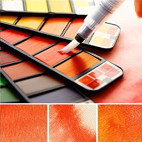 deziine DEZIINE.Fx�3pcs Students Portable Paint Brush Water Color Brush Pencil Soft Watercolor Brush Pen for Beginner Painting Drawing Art Supplies Gift  - Image 4