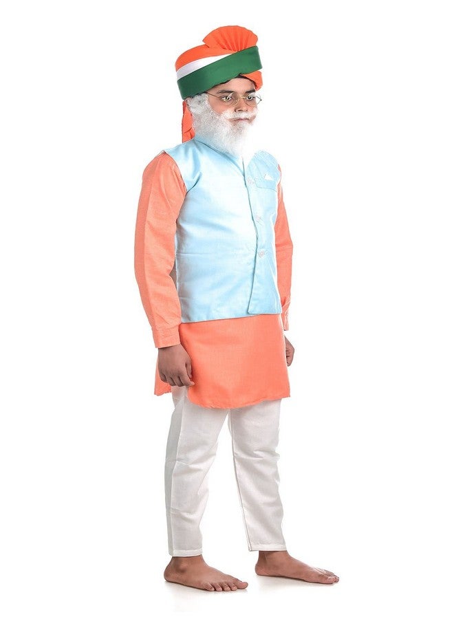 BookMyCostume Narendra Modi PM with Tricolor Pagri India Independence Day Kids Fancy Dress Costume 3-4 years - Image 2