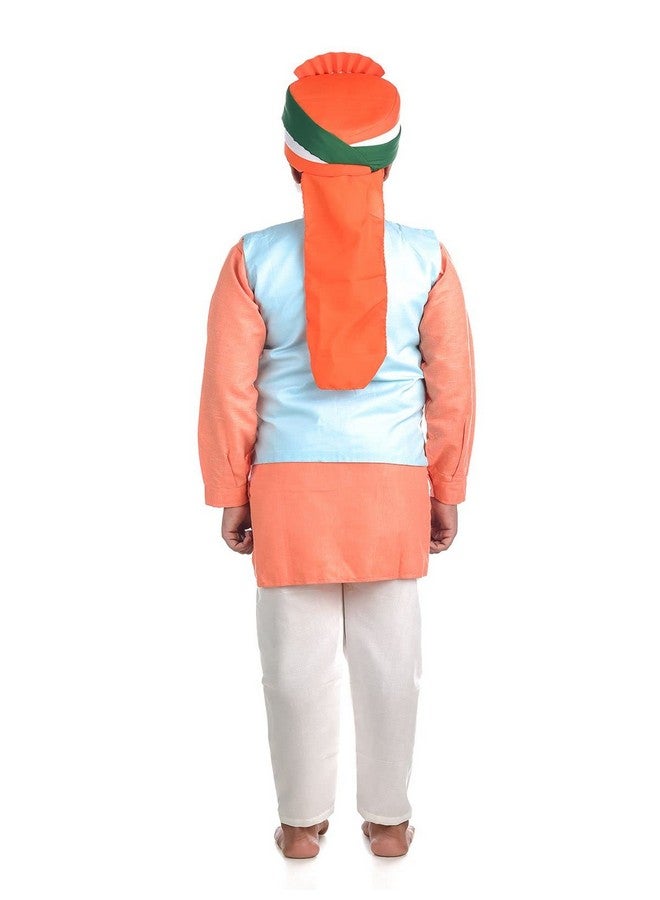 BookMyCostume Narendra Modi PM with Tricolor Pagri India Independence Day Kids Fancy Dress Costume 3-4 years - Image 3