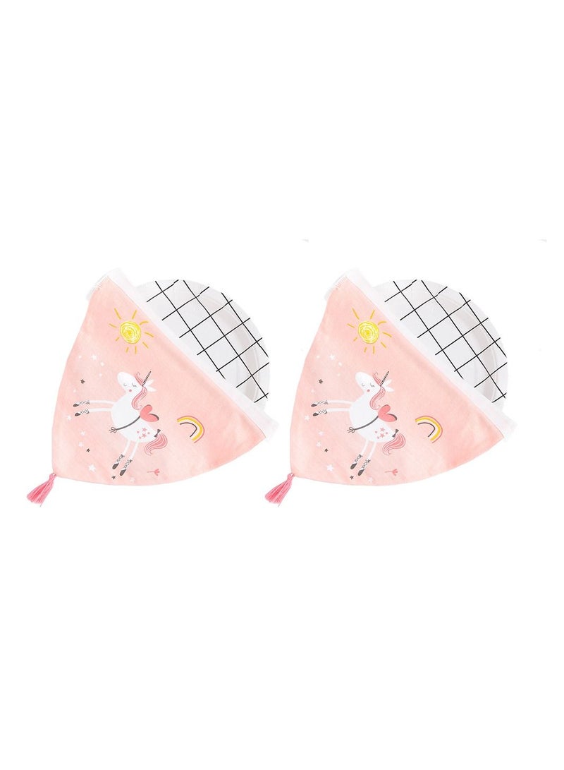 Muslin Tree 2-Piece Baby Four-Layer Sweat-Absorbent Cotton Towel  - Image 1