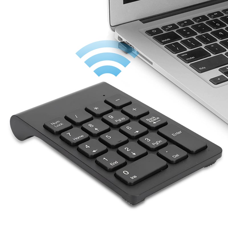Wireless Keyboard 2.4G Numeric Keypad - Ergonomic Tilt Angle Mini Keyboard for Laptop - Image 5