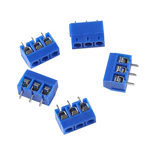 AEDIKO 50pcs PCB Mount Screw Terminal Block Connectors 5mm Pitch (2P 30pcs,3P 10pcs,4Pin 10pcs) - Image 4